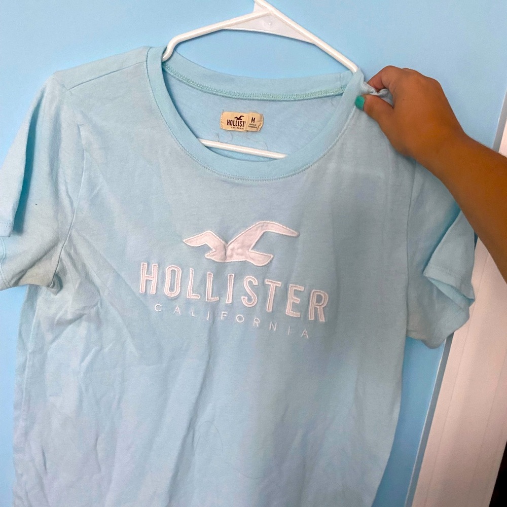Light blue hollister shirt